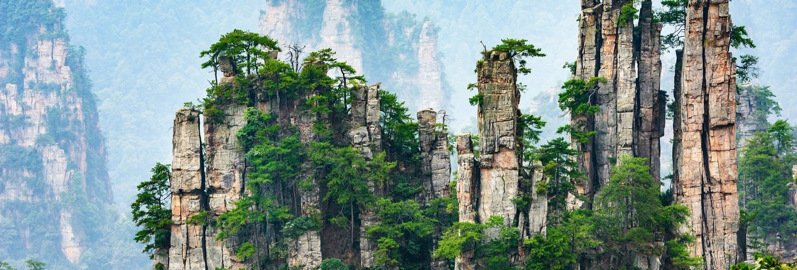 Imperial Pen Peak of Zhangjiajie. Located in Wulingyuan Scenic and Historic Interest Area which was designated a UNESCO World Heritage Site as well as an AAAAA scenic area in china.